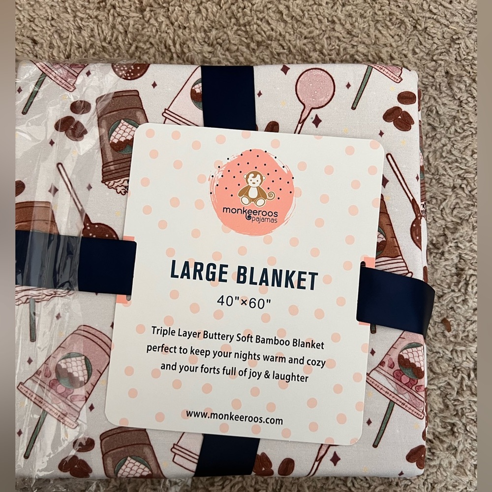 Monkeeroo bamboo blanket